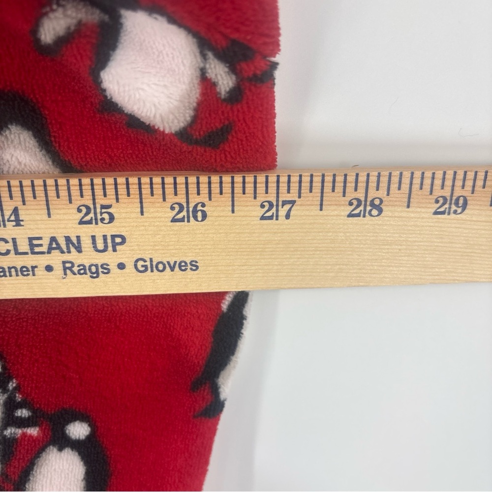 Vera Bradley Red and Black Fleece Hooded Robe - Picture 6 of 7